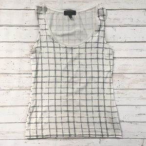 Banana Republic Luxe Touch Graph Print Tank